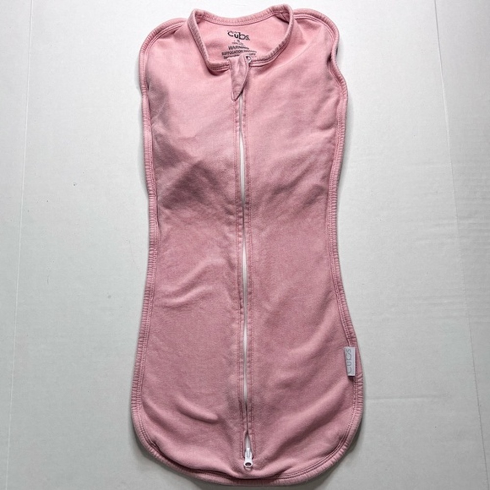 COPY - Comfy Cubs Dusty Rose Baby Swaddle with Zipper